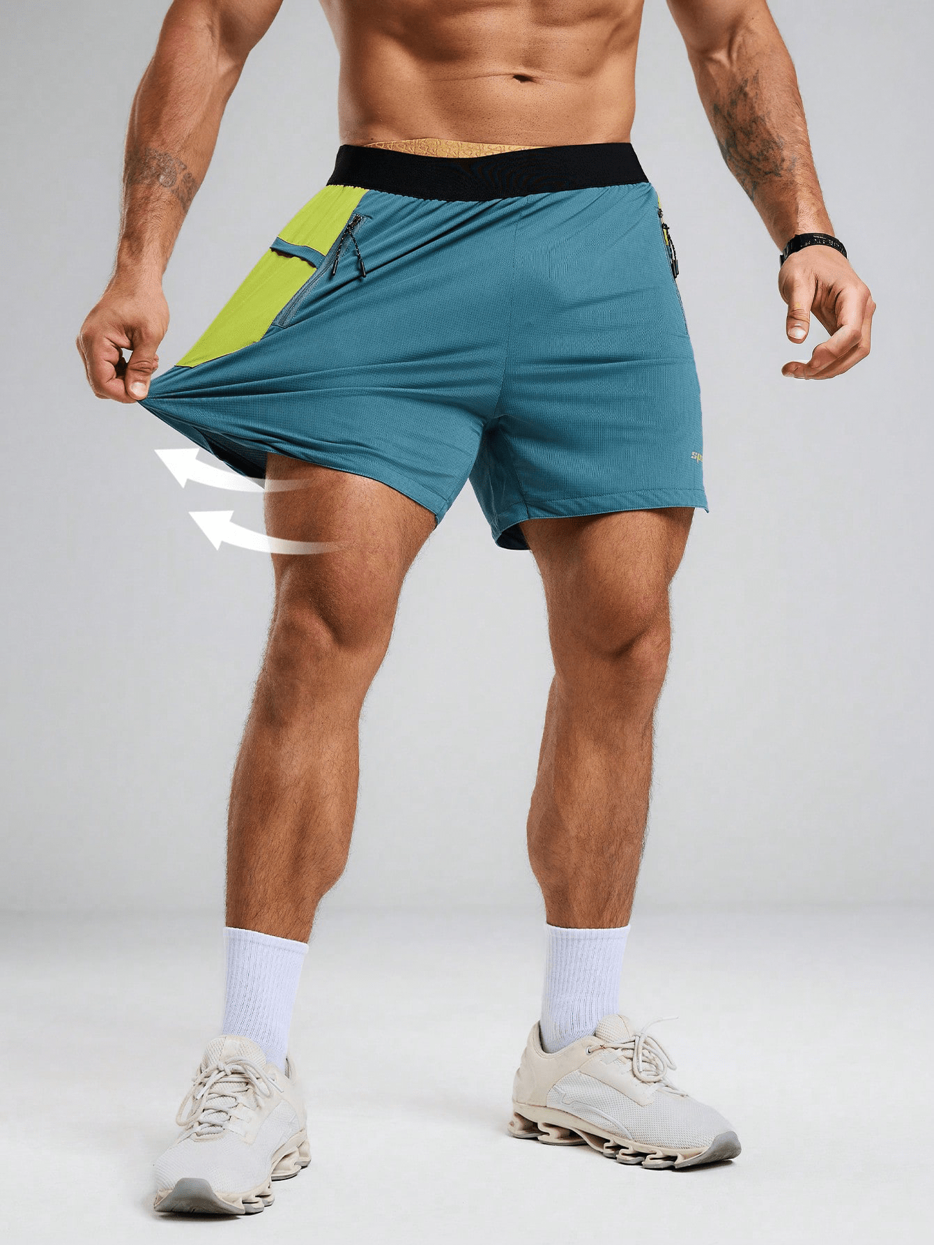 Bermuda de corrida Basic Sport #cor_color-block