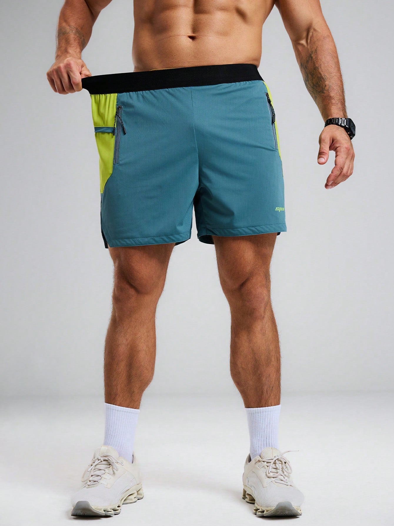 Bermuda de corrida Basic Sport #cor_color-block