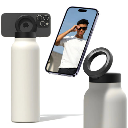 Garrafa Térmica com Suporte para Celular Dual Basic